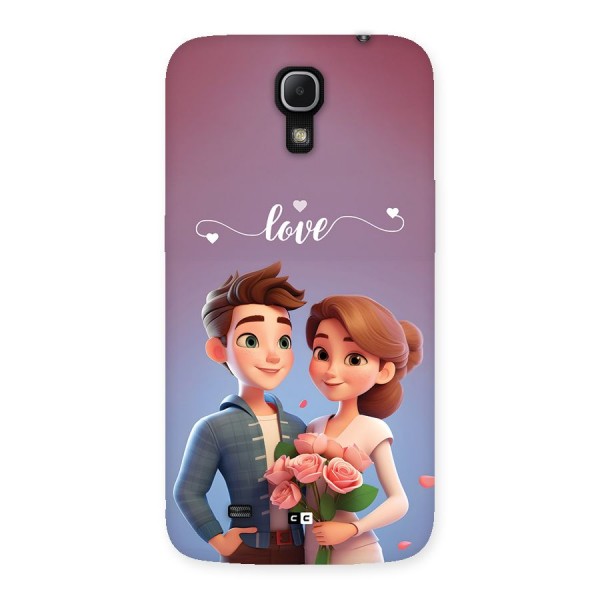 Couple With Flower Back Case for Galaxy Mega 6.3