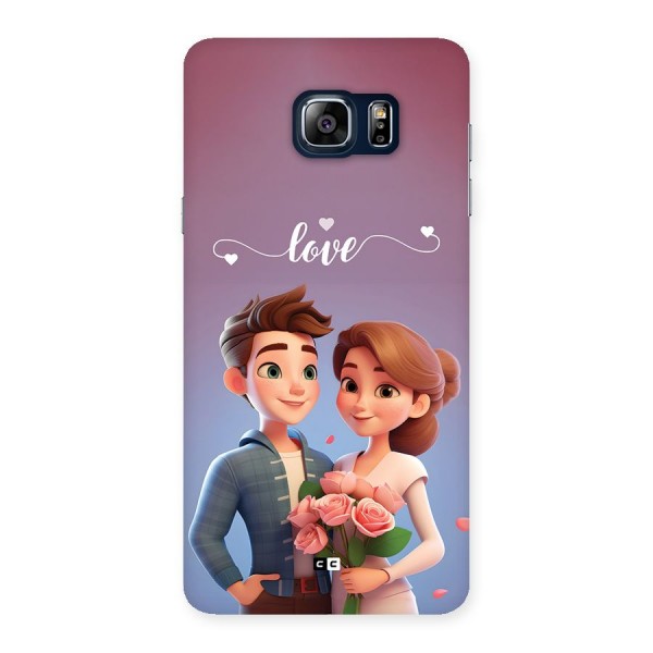 Couple With Flower Back Case for Galaxy Note 5