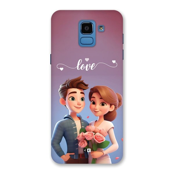 Couple With Flower Back Case for Galaxy On6