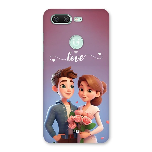 Couple With Flower Back Case for Gionee S10