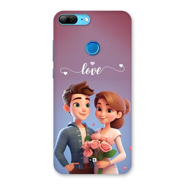 Couple With Flower Back Case for Honor 9 Lite