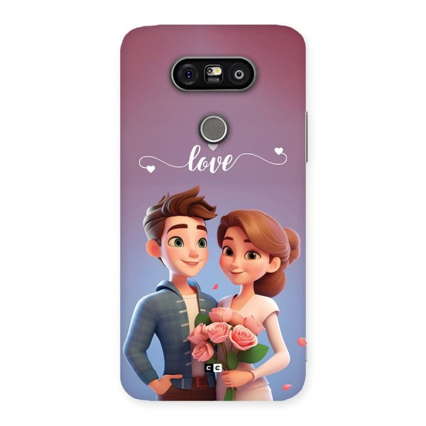 Couple With Flower Back Case for LG G5