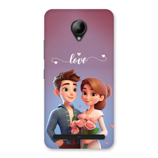 Couple With Flower Back Case for Lenovo C2