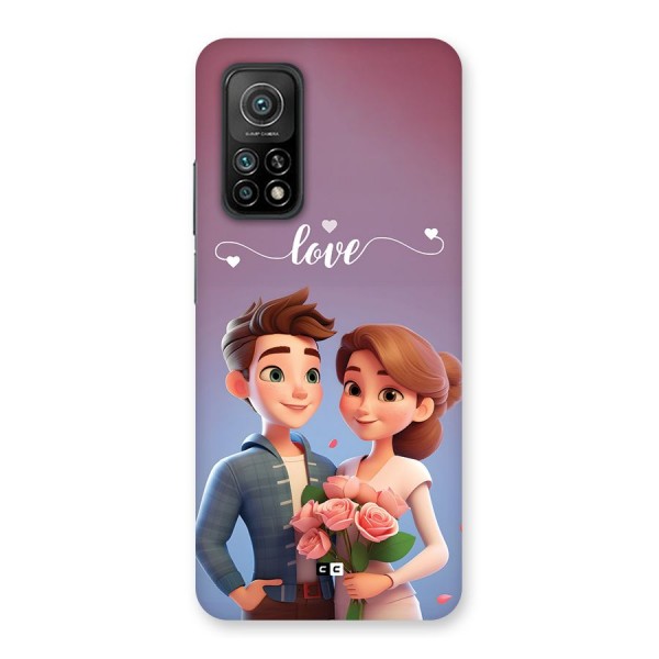 Couple With Flower Back Case for Mi 10T 5G