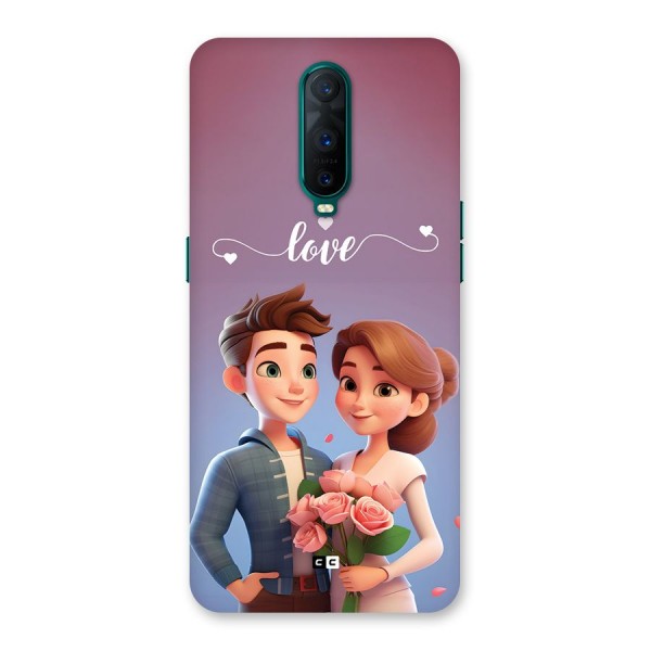Couple With Flower Back Case for Oppo R17 Pro