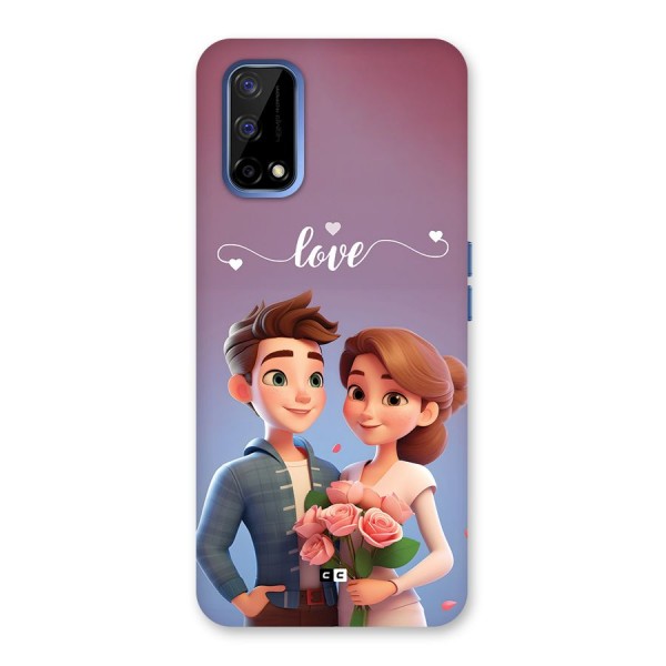 Couple With Flower Back Case for Realme Narzo 30 Pro