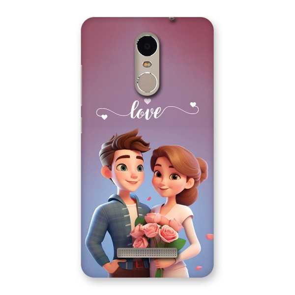 Couple With Flower Back Case for Redmi Note 3