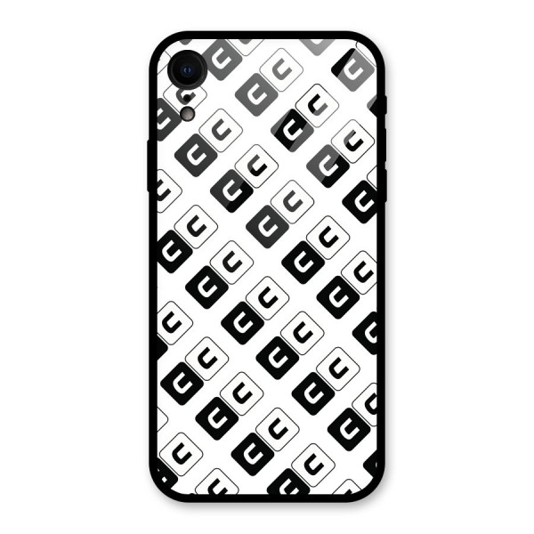 CoversCart Diagonal Banner Glass Back Case for iPhone XR