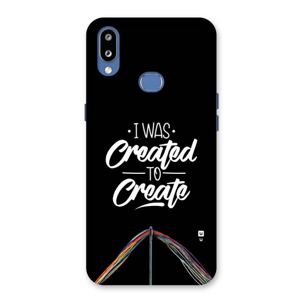 Created to Create Back Case for Galaxy M01s