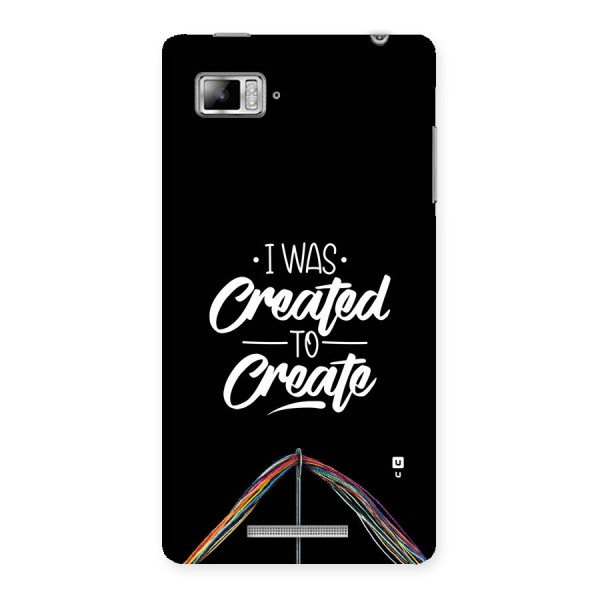 Created to Create Back Case for Lenovo Vibe Z K910
