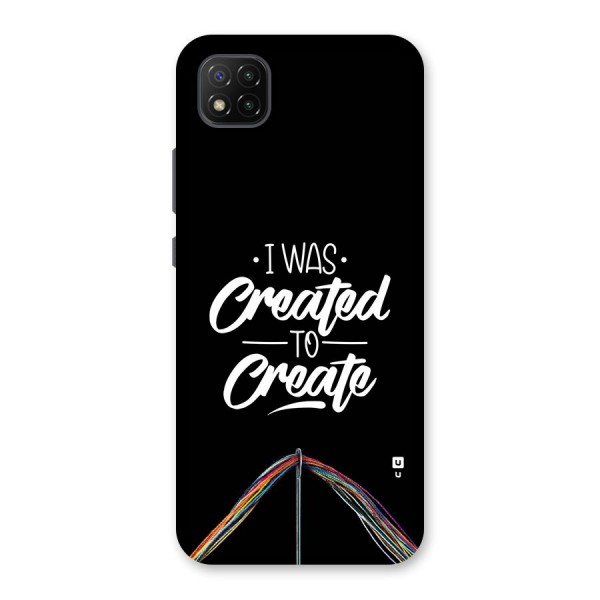 Created to Create Back Case for Poco C3