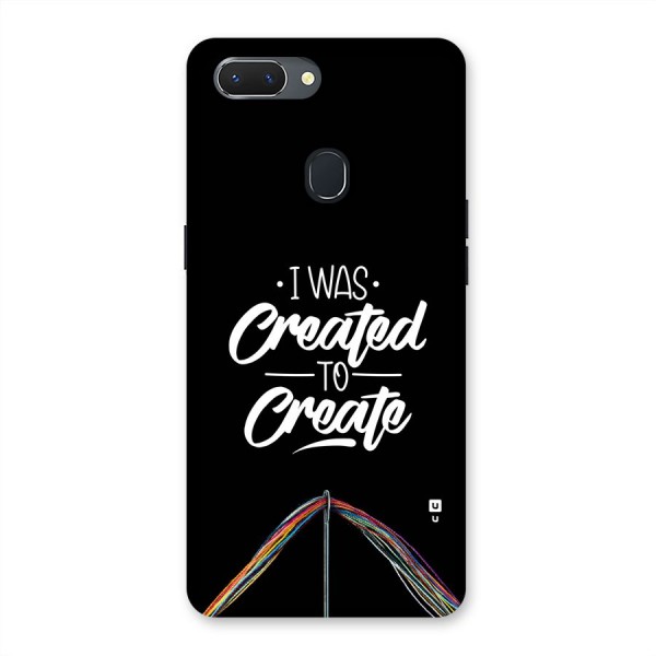 Created to Create Back Case for Realme 2