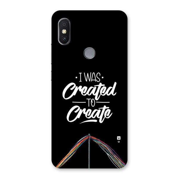 Created to Create Back Case for Redmi Y2