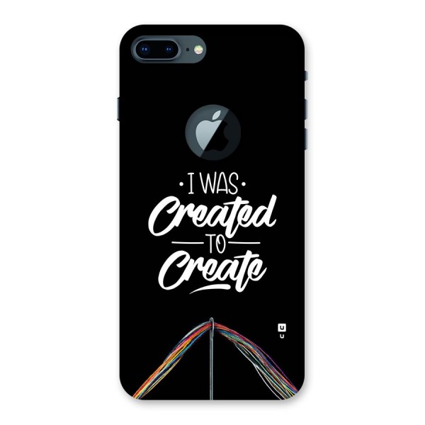 Created to Create Back Case for iPhone 7 Plus Logo Cut