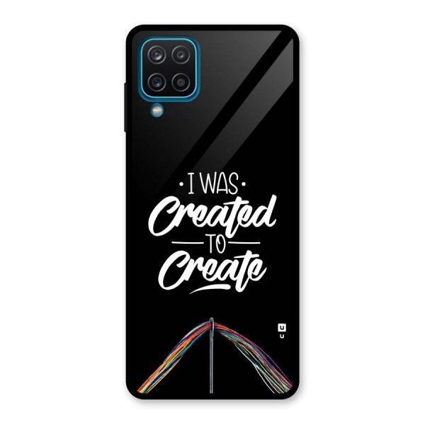 Created to Create Glass Back Case for Galaxy A12
