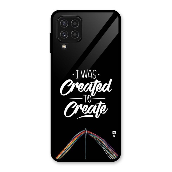 Created to Create Glass Back Case for Galaxy A22 4G