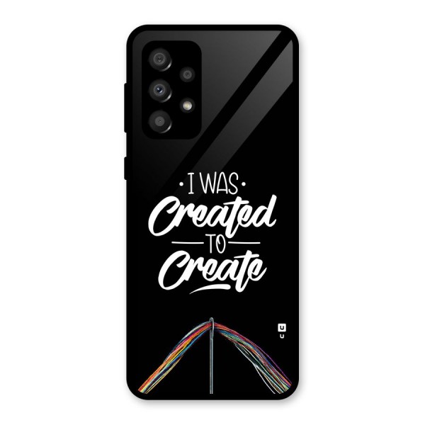 Created to Create Glass Back Case for Galaxy A32