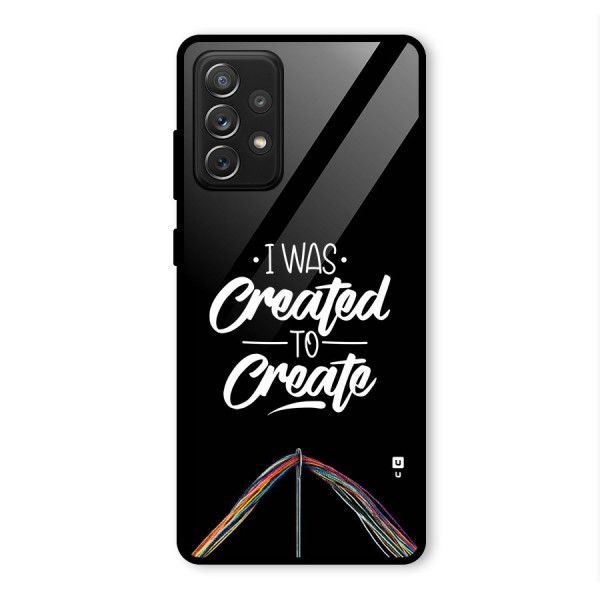 Created to Create Glass Back Case for Galaxy A72