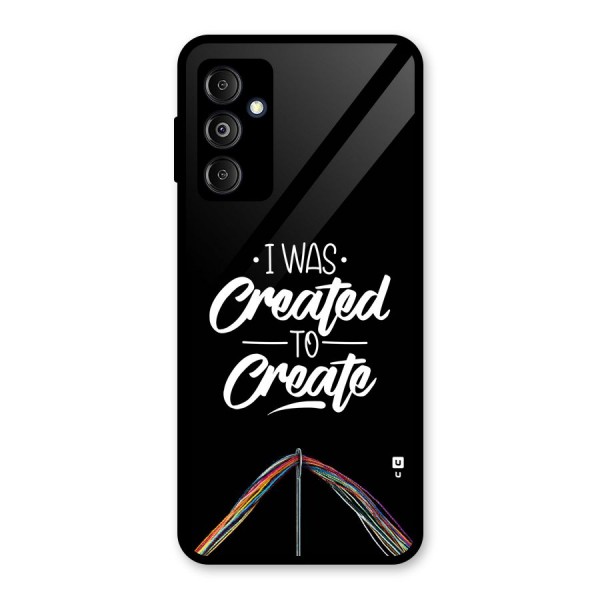 Created to Create Glass Back Case for Galaxy M14 5G