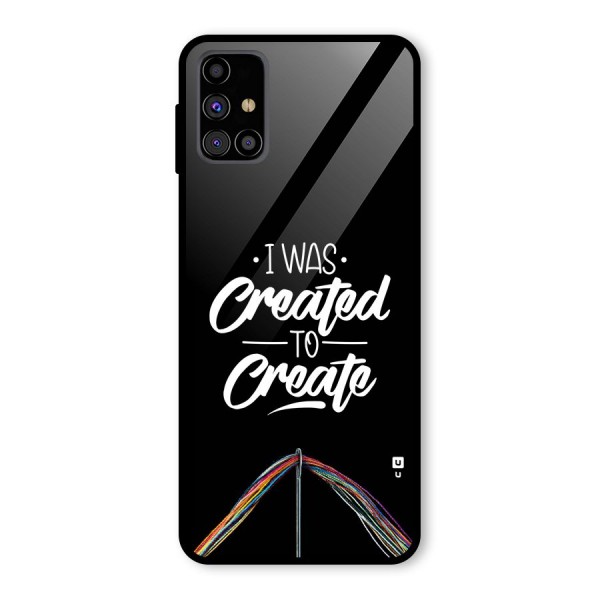 Created to Create Glass Back Case for Galaxy M31s