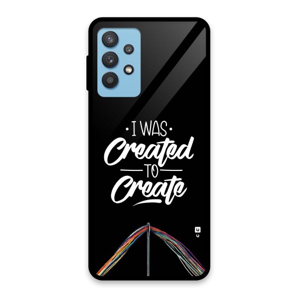 Created to Create Glass Back Case for Galaxy M32 5G