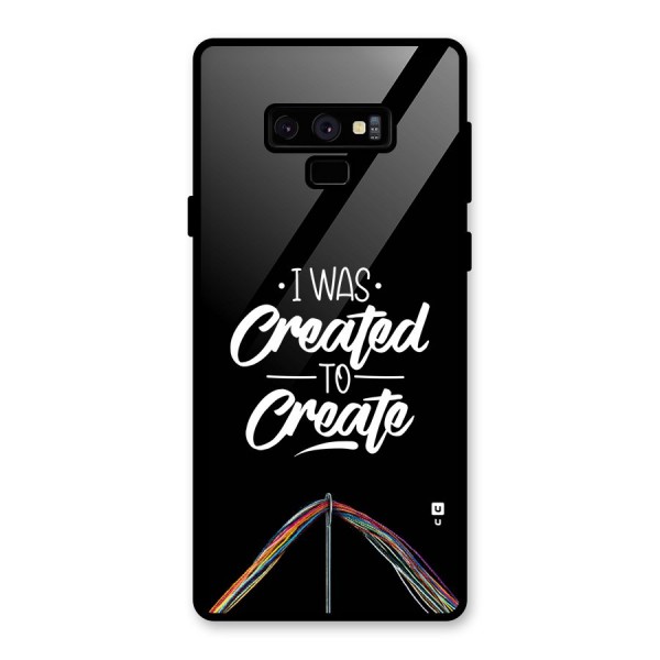 Created to Create Glass Back Case for Galaxy Note 9