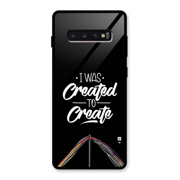 Created to Create Glass Back Case for Galaxy S10 Plus