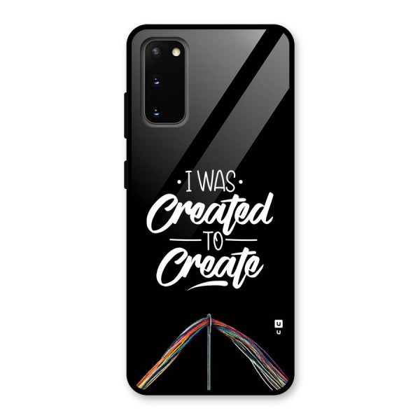 Created to Create Glass Back Case for Galaxy S20