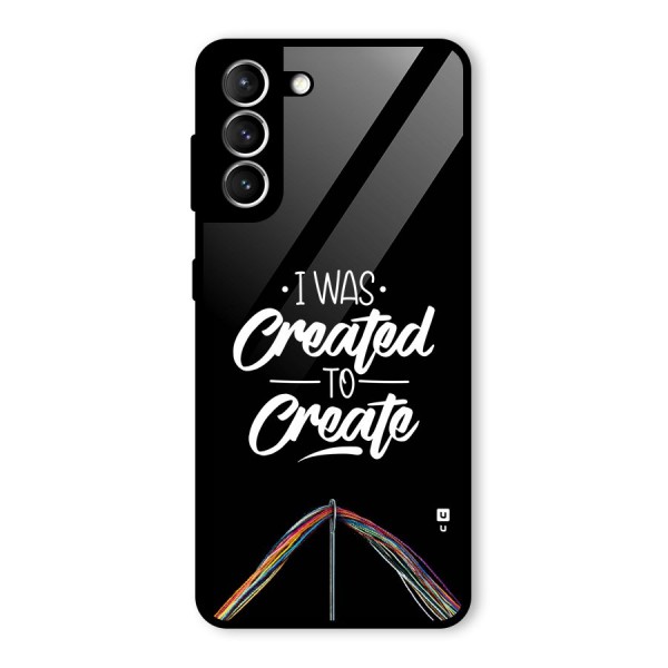 Created to Create Glass Back Case for Galaxy S21 5G