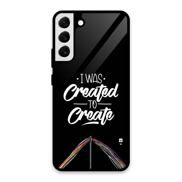 Created to Create Glass Back Case for Galaxy S22 Plus 5G