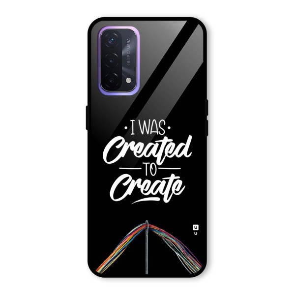 Created to Create Glass Back Case for Oppo A74 5G