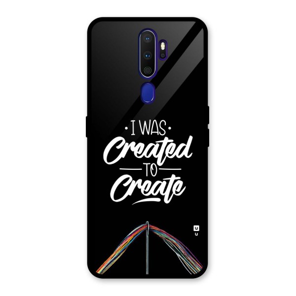 Created to Create Glass Back Case for Oppo A9 (2020)