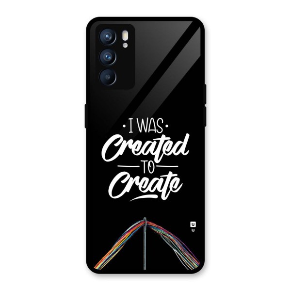 Created to Create Glass Back Case for Oppo Reno6 5G