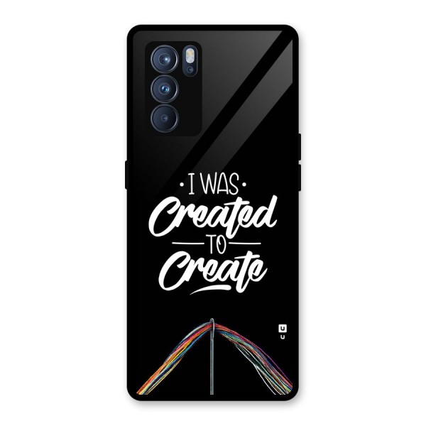 Created to Create Glass Back Case for Oppo Reno6 Pro 5G