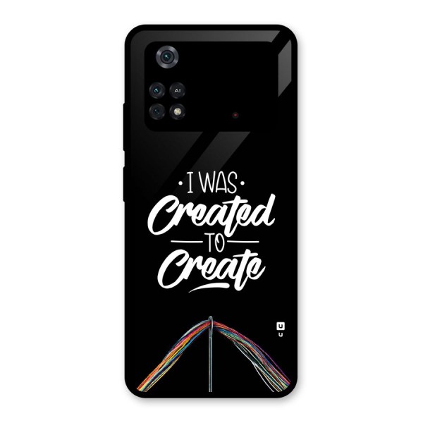 Created to Create Glass Back Case for Poco M4 Pro 4G