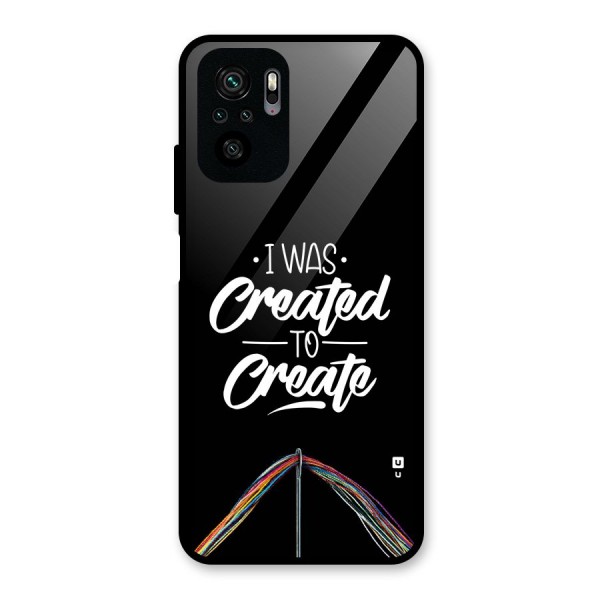 Created to Create Glass Back Case for Redmi Note 10