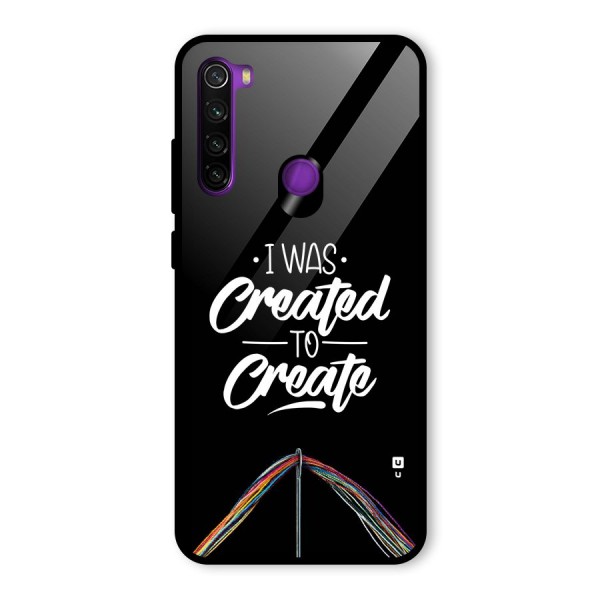 Created to Create Glass Back Case for Redmi Note 8