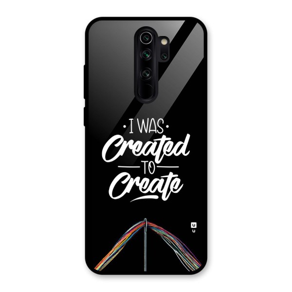 Created to Create Glass Back Case for Redmi Note 8 Pro
