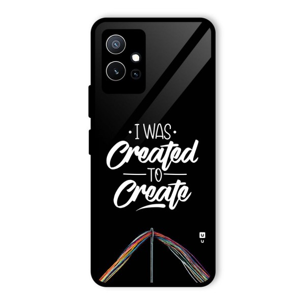 Created to Create Glass Back Case for Vivo T1 5G