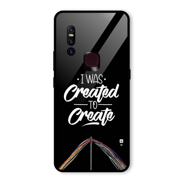Created to Create Glass Back Case for Vivo V15