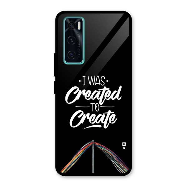Created to Create Glass Back Case for Vivo V20 SE
