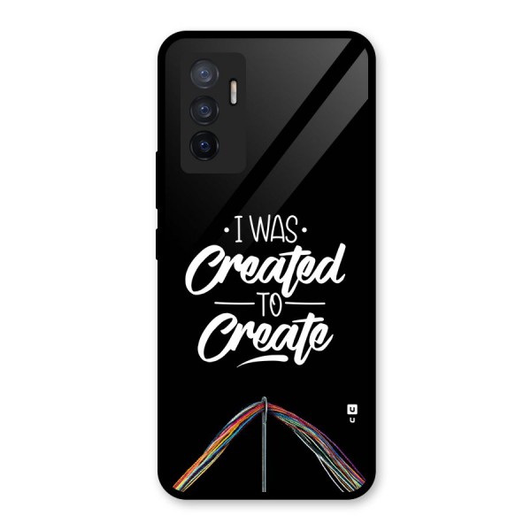 Created to Create Glass Back Case for Vivo V23e
