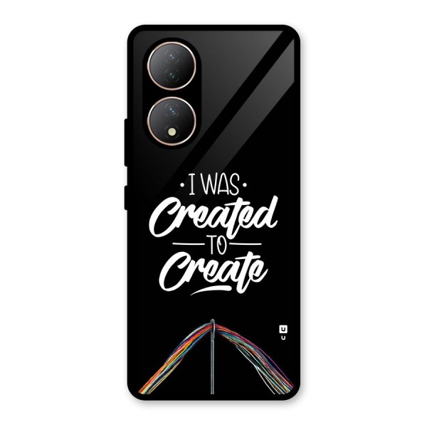Created to Create Glass Back Case for Vivo Y100