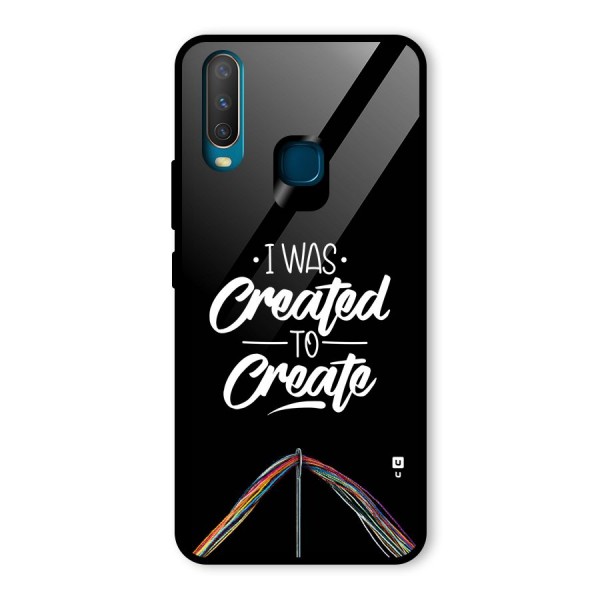 Created to Create Glass Back Case for Vivo Y15