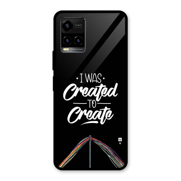 Created to Create Glass Back Case for Vivo Y21T