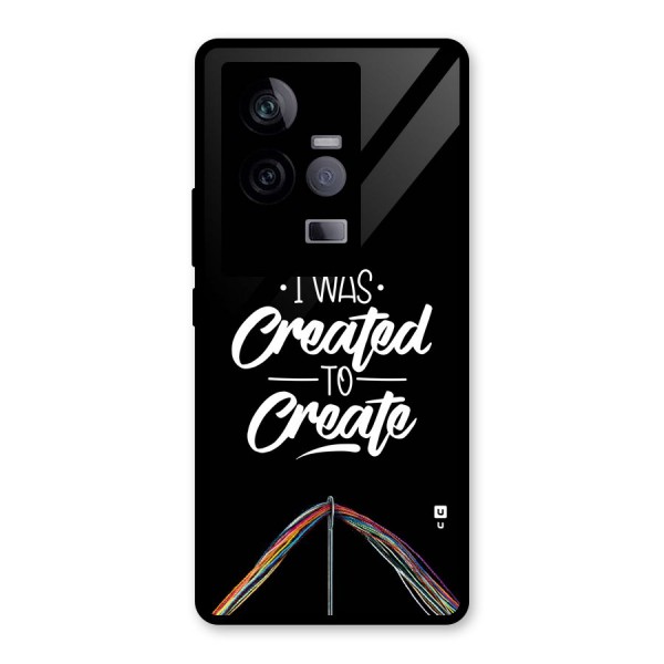 Created to Create Glass Back Case for Vivo iQOO 11 5G