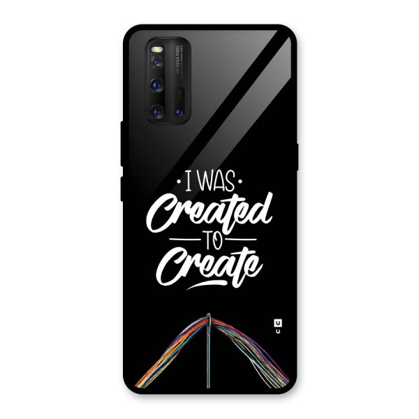 Created to Create Glass Back Case for Vivo iQOO 3