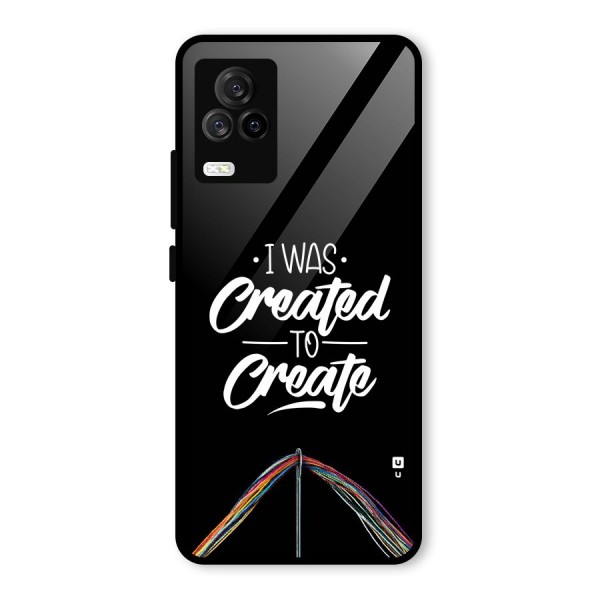 Created to Create Glass Back Case for Vivo iQOO 7 Legend 5G