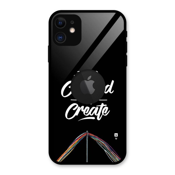 Created to Create Glass Back Case for iPhone 11 Logo Cut