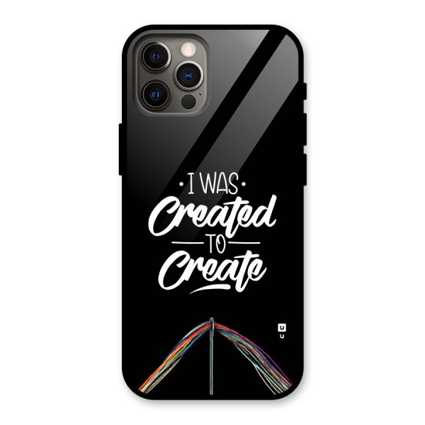 Created to Create Glass Back Case for iPhone 12 Pro